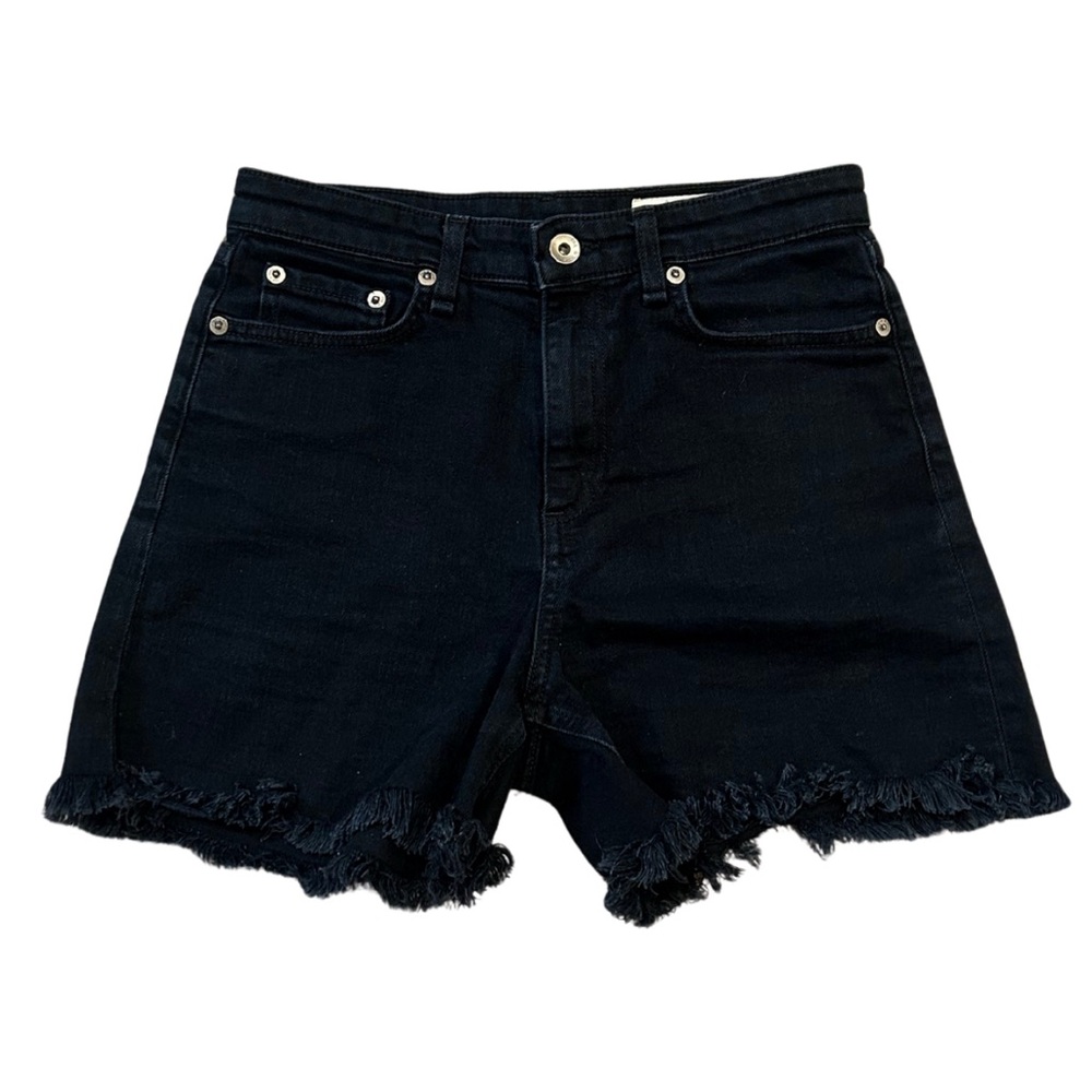 Rag & bone Nina High Rise Shorts | Jean Shorts | Coal Wash | Size 25